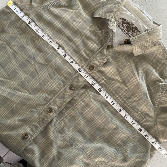 ROYAL ROBBINS GO EVERYWHERE fishing mining travel shirt cargo L plaid - Picture 5 of 6